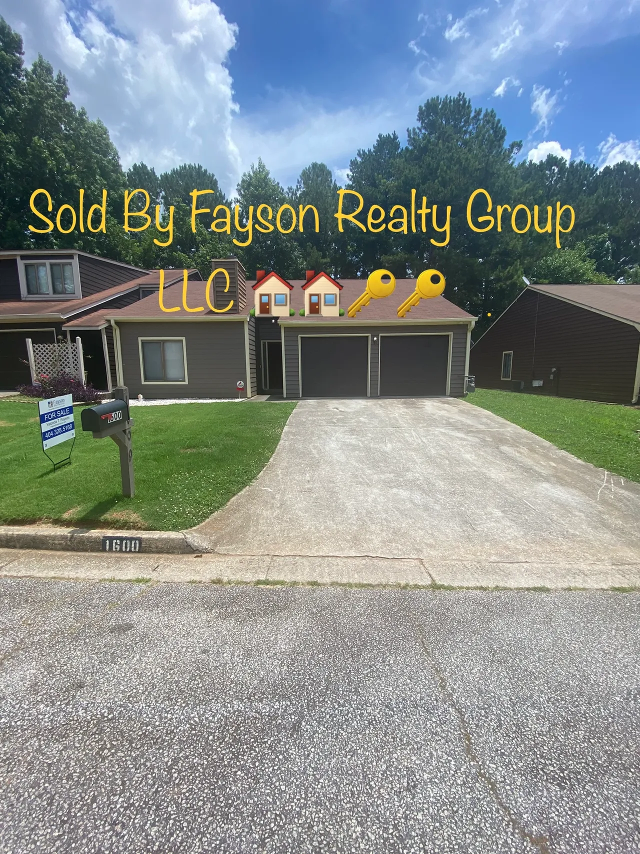 Home closed by Fayson Realty Group